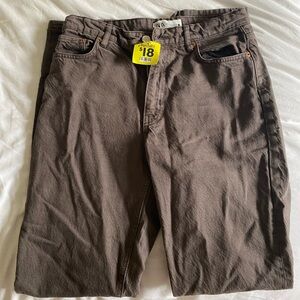 Zara brownish grey jeans